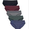 Wealurre Cotton Panties for Women Bikini Underwear Hipster Underpants Lace Briefs Pack(DarkSeries,L) view 1