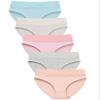 Wealurre Cotton Panties for Women Bikini Underwear Hipster Underpants Lace Briefs Pack(LightColor,M) view 1