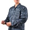 BACKBONE Mens Army Military Battle Dress Uniform BDU Shirt Camo Top Jacket (Midnight Blue Digital,Size L) view 4