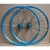Bike Wheels 24 in Disc Brake Double Wall Alloy Rim Bicycle Wheel Set 8-10 Speed Cassette Hubs QR Sealed Bearing (Size : A-Blue) view 1
