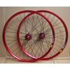 Bike Wheels 24 in Disc Brake Double Wall Alloy Rim Bicycle Wheel Set 8-10 Speed Cassette Hubs QR Sealed Bearing (Size : A- Red) view 1