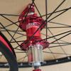 Bike Wheels 24 in Disc Brake Double Wall Alloy Rim Bicycle Wheel Set 8-10 Speed Cassette Hubs QR Sealed Bearing (Size : A- Red) view 3