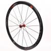 Bike Wheels 700C V/C Brake Double Wall Alloy Rim 40mm Bicycle Wheel Set 8-11 Speed Carbon Fiber Cassette Hubs QR Sealed Bearing (Size : Red hub) view 2