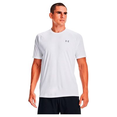 Under Armour Men's Velocity 2.0 Short Sleeve T Shirt, (100) White / / Steel, 3X-Large