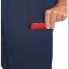 Med Couture Men's Straight Leg Scrub Pant with Zip Fly Front, 6 Pockets, and Elastic Waistband Plus Size - MC7779S, 3XL Short, Navy view 2