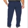 Med Couture Men's Straight Leg Scrub Pant with Zip Fly Front, 6 Pockets, and Elastic Waistband Plus Size - MC7779S, 3XL Short, Navy view 3