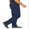 Med Couture Men's Straight Leg Scrub Pant with Zip Fly Front, 6 Pockets, and Elastic Waistband Plus Size - MC7779S, 3XL Short, Navy view 4