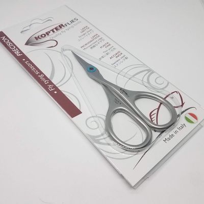 Hareline Kopter Flies Precision Micro-Serrated Fly Tying Scissors- 3 3/4" Straight