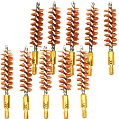 McJ Tools Pistol Bronze Bore Brush (10pack 38 Cal)