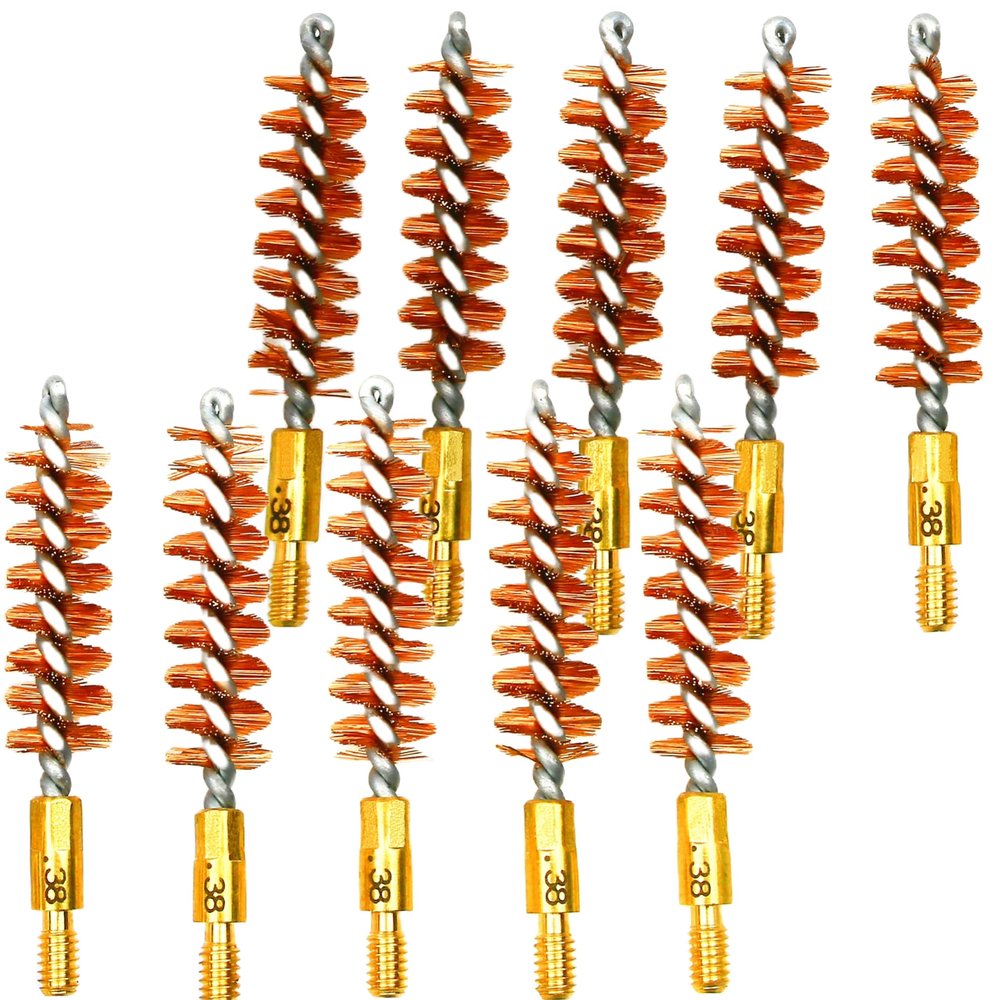 McJ Tools Pistol Bronze Bore Brush (10pack 38 Cal)