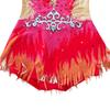 LIUHUO Rhythmic Gymnastics Costumes Red High-Neck Ballroom Dress Long Sleeves Gymnastics Leotards view 4
