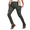 Cicilin Men's Retro Cargo Pants Cotton Casual Work Pants Military Army Combat Slim Work Pants Multi-Pocket (No Belt) Green 33 view 3