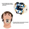 COOLLO SPORTS Lip Guard Mouthguard MAXX/Might Football and High Impact Sports Lip Protector for Adults & Youth (Strap Included) (Golden Black Fangs -(Two Layers), with Case (Adult 8+)) view 2
