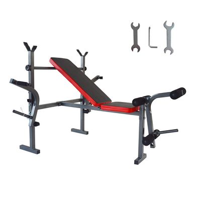 TECHTONGDA Adjustable Weight Fitness Bench Press Set for Workout Gym Home Exercise Lift