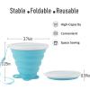 JBER Silicone Collapsible Travel Cup, 4 Pack Silicone Folding Camping Cup with Lids Expandable Drinking Cup Set BPA Free Reusable Portable Graduated for Outdoor Hiking Travel view 3