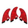 TOPWAYS Fiberglass Reinforced Surfboard 3 Fins Thruster (Double Tabs II Style G5/G7 Size), Surfboard Tri Fin Thruster Set Choose Color and Size (Red, G5) view 2