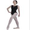 Dance Favourite Women's Ballet Leotard 01D0152 (XL), Deep V Mesh Front, Open Back, Front Lined, 4-Way Stretch view 4