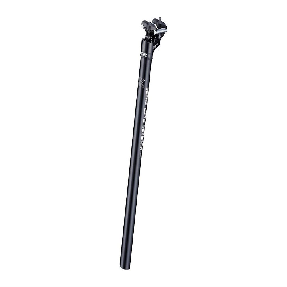 KCNC Seatpost, Black, 1.1 x 13.8 inches (27.2 x 350 mm), Seprolite [Lightweight Aluminum] 1.0 inch (25 mm) Offset