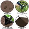 KALINCO Waterproof Camping Tarp Tent Hammock Rain Fly, 10X10FT/10X15FT, Mutifunctional Tent Footprint Lightweight Tarp for Camping, Hiking and Survival Shelter view 3