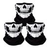 ZKSM 3Pcs Breathable Face Masks Skull Mask Seamless Balaclava Mask Headwear Scarf (white) view 1