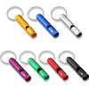 Sumind 49 Pieces Emergency Whistle with Keychain, Aluminum Emergency Survival Whistle Key Chain for Outdoor Camping Hiking Boating Hunting Fishing, 7 Colors view 1