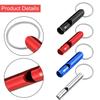 Sumind 49 Pieces Emergency Whistle with Keychain, Aluminum Emergency Survival Whistle Key Chain for Outdoor Camping Hiking Boating Hunting Fishing, 7 Colors view 4