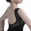 Dance Favourite Black Deep Scoop Flower Mesh Back Leotards 01D0163 (S) view 3