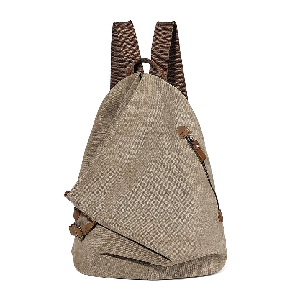 KL928 Canvas Vintage Backpack  Large Casual Daypack Outdoor Travel Rucksack Hiking Backpacks for Men Women