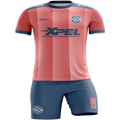 ORKY Boy Soccer Jersey Men Team Uniform Kids Customize Name Number Logo Football Short Long Sleeve Girl Soccer ShirtPink 6XS