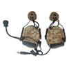 ArmorMason Closed-Ear Electronic Hearing Protection Earmuffs & Communication Headset with Helmet Rail Headset Adapters (Digital Desert) view 1