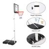 Vilobos Basketball Hoop & Goal for Youth Kids, 6.9-8.5 ft Height Adjustable with 35" Backboard Free Standing Basketball, Portable Basketball System with Wheels Indoor Outdoor Use view 4