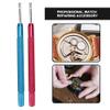 2Pcs Watch Hands Lever, Watch Needle Lifting Removing Watch Repair Accessory, Lever Type Puller Tool Watch Hands Removing Tool (Red + Blue) view 3