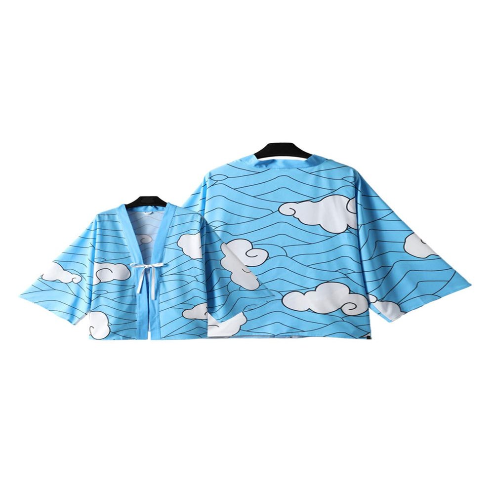 Unisex Kimono Cardigan Cloak Anime Cosplay Costume Jacket Sleepwear Casual Open Front Coat