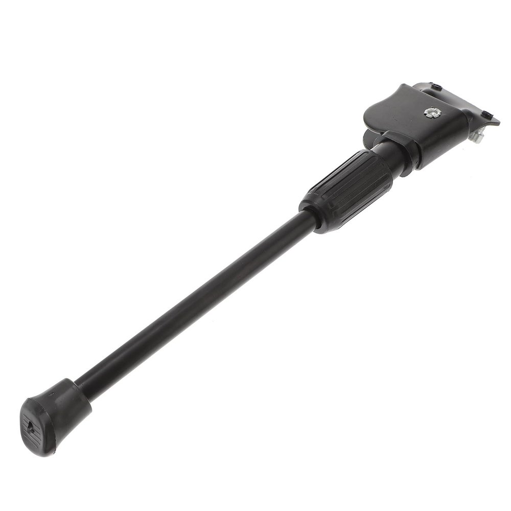 Garneck Bike Kickstand 2 Holes Folding Bicycle Stand Steel Single Side Kickstand for Mountain Bike Road Bicycle (Black)