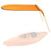 KUUQA Kayak Boat Canoe Sun Shade Canopy for Single Person, Kayak Accessories Valentines Day Anniversary Birthday Gifts for Him Her Husband WifeOrange view 1