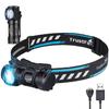 TrustFire Headlamp, MC12 1000 Lumen Headlamp Rechargeable IPX8 Waterproof Head Lamp with 5 Modes Multi-Function LED Headlight for Hiking Outdoor Camping Gear view 1