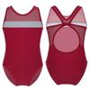 Mufeng Kids Girls Mesh Splice Criss Cross Cutouts Back Dance Leotard Gymnastics Ballet Athletic Tops Dancewear Burgundy 10 view 1