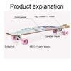 TXTC Skateboards-Complete Skateboards for Beginners Kids Boys Girls Adults Youth-Standard Skateboards 42inch with 7 Lays Maple Deck Professional Skateboards, Longboard Skate Boards (Color : E) view 3