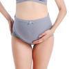 rismart Women's Cotton Nursing Bra and Panties Briefs Maternity Postpartum Breastfeeding Underwear Lingerie (Grey Briefs, 3XL) view 1
