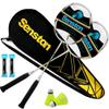 Senston Professional Badminton Rackets Set of 2, Carbon Fiber Composite 22LBS Racquets with Bag, Shuttlecocks & Grips for Outdoor Adults Beginners view 1