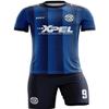 ORKY Boy Soccer Jersey Men Team Uniform Kids Customize Name Number Logo Football Short Long Sleeve Girl Soccer Shirt (Dark Blue 4XS) view 1