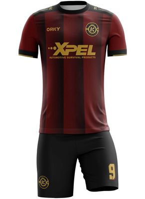 ORKY Boy Soccer Jersey Men Team Uniform Kids Customize Name Number Logo Football Short Long Sleeve Girl Soccer ShirtBlack 7XS