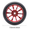 2PCS Replacement 110mm Pro Scooter Wheel with Abec 9 Bearings Fit for MGP/Razor/Lucky Pro Scooters (A-Red) view 2