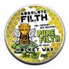 Pure Filth Hockey Wax - Premium UnScented (Low Tack) - Performance for Light Grip & Blade Protection - Waterproof Stick Tape - 3oz Puck- Ice & Street view 1