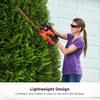 BLACK+DECKER 20V MAX Hedge Trimmer Kit, 18-Inch (LHT218D1AEV) , Orange view 4