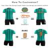 ORKY Boy Soccer Jersey Men Team Uniform Kids Customize Name Number Logo Football Short Long Sleeve Girl Soccer ShirtGreen 5XS view 3