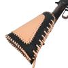 Left Handed Leather Gun Buttstock, Adjustable Rifles Ammo Shell Holder for Southpaw (Black) view 2