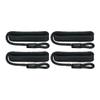 Extreme Max 3006.3005 BoatTector Solid Braid MFP Dock Line Value 4-Pack - 1/2" x 20', Black view 1
