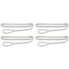 Extreme Max 3006.3398 BoatTector Premium Double Braid Nylon Fender Line Value 4-Pack - 3/8" x 6', White view 1