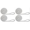 Extreme Max 3006.3398 BoatTector Premium Double Braid Nylon Fender Line Value 4-Pack - 3/8" x 6', White view 2